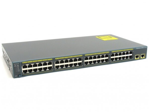 Cisco Catalyst 2960 Plus 48 10/100 + 2 T/SFP LAN Lite, WS-C2960+48PST-S